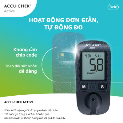 Hộp 25 Que Thử Đường Huyết ACCU-CHEK Active