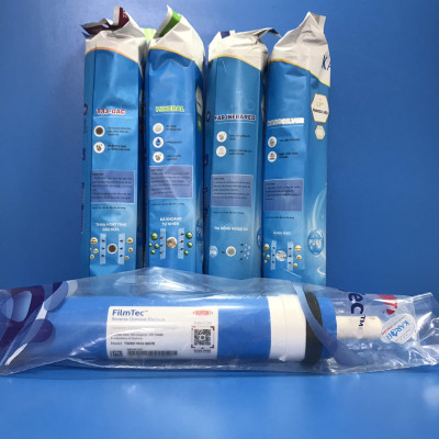 Combo 5 lõi Karofi gồm T33, Min, Far, Nano và màng RO - Hàng chính hãng