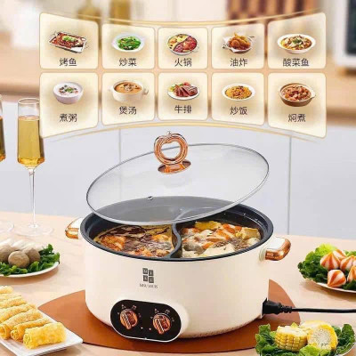 Nồi Lẩu 2 Ngăn và lẩu kèm hấp, nồi bí ngô Misu Loui Nấu Lẩu Chua Cay Tiện Lợi