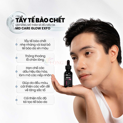 Tẩy tế bào chết MD CARE Glow Exfo (10ml/30ml) - Hàng chính hãng