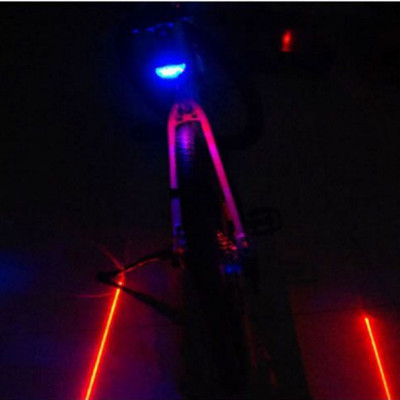 Đèn Hậu Laser Xe Đạp Kèm Giá Đỡ - Hàng chính hãng 