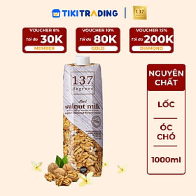 Sữa hạt Óc chó Nguyên chất 137 DEGREES 1000ml