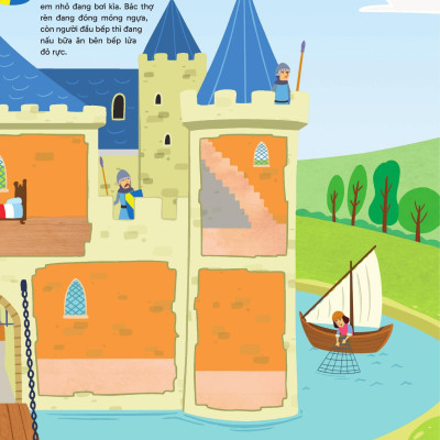 Sách - Trang Trí Lâu Đài - Với Gần 600 Miếng Dán Và Khuôn Hình Sáng Tạo - Bìa Cứng