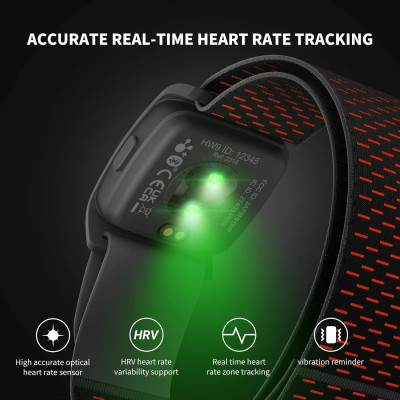 Cảm Biến Nhịp Tim Đeo Tay Cho VĐV Chuyên Nghiệp Coospo HW9 Calories HRM ANT+ BLE5.0 IPX67 Tương Thích Garmin Bryton IGPSPORT