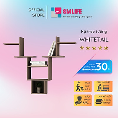 Kệ gỗ trang trí đa năng SMLIFE Whitetail