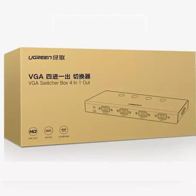 Ugreen UG50279CM153TK Màu Đen Bộ gộp VGA 4 vào 1 ra hỗ trợ FULL HD 500Ghz - HÀNG CHÍNH HÃNG