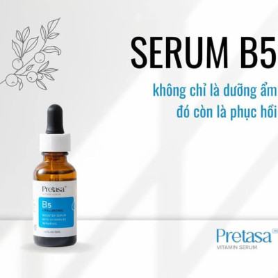 Serum cấp ẩm phục hồi da PRETASA B5 Hyaluronic - Hàng Chính Hãng