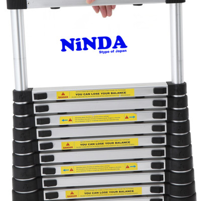 Thang nhôm rút gọn NINDA ND44 cao tối đa 4m4