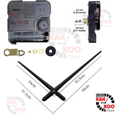 Máy & Kim Đồng Hồ Treo Tường Cỡ Lớn 1M – 1.2M | Bảo Hành 24 Tháng | Phụ Kiện Đầy Đủ