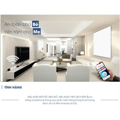 Ổ cắm thông minh Wifi 5m Rạng Đông Model: OC02.WF 3C/5M/10A