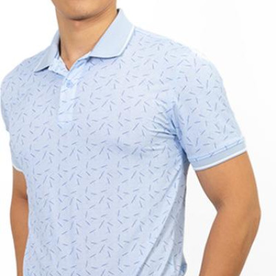 Áo Polo Nam Cổ Bo Không Túi Novelty NATMINMCLR191105N - Xanh