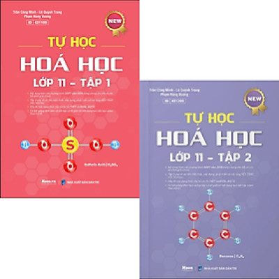 Sách - Combo Tự học Hóa học lớp 11 - Tập 1 + 2 (Moon)