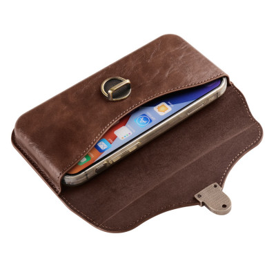 Bao da đựng điện thoại đeo thắt lưng, da Pu cao cấp đựng vừa các máy từ 5.5inch đến 6.5 inch 