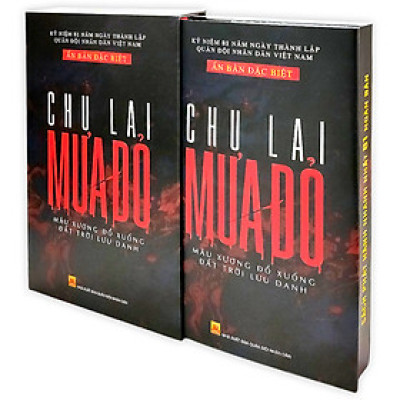 Sách Mưa Đỏ (Chu Lai) Ấn Bản Đặc Biệt Bìa Cứng - Kèm Hộp