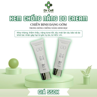 Kem Chống Nắng DD Cream DR CELL 50ml chống nắng bảo vệ da, dưỡng ẩm, nâng tone da - Hàng Chính Hãng