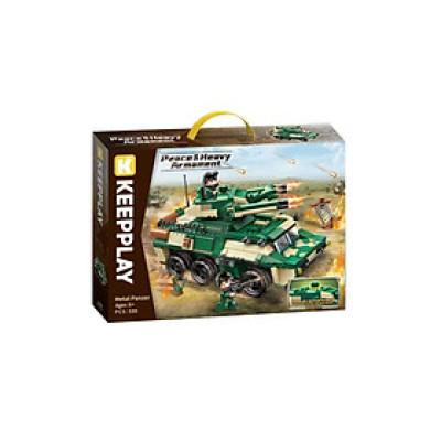 Đồ Chơi Lắp Ráp QMAN 25004 – Mô Hình Xe Tăng Kim Loại Cực Chất (25.6x13.2x18.6cm)