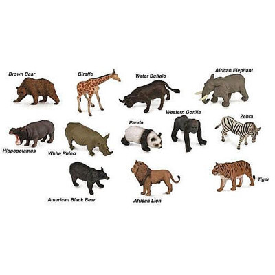 Đồ Chơi Mô Hình 12 Động Vật Hoang Dã CollectA -1 - CollectA A1105
