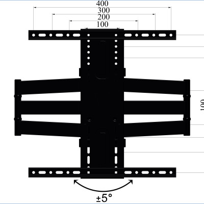 Khung treo tivi đa năng Cảnh Phong X2T468 kích thước từ 43-65 inch - Hàng chính hãng