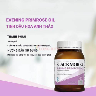 Viên uống Blackmores Evening Primrose Oil hỗ trợ làm đẹp da - Hàng chính hãng