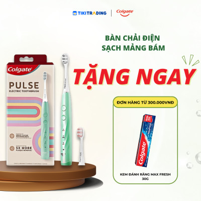 Bàn chải điện Colgate PULSE công nghệ sóng âm, sạch mảng bám gấp 5 lần, pin 60 ngày