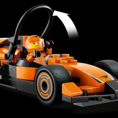 Đồ Chơi Lắp Ráp Lắp Ráp Xe Đua F1 - F1 Driver With McLaren Race Car - Lego City 60442 (86 Mảnh Ghép)