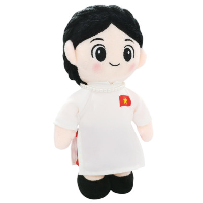 Gấu Bông Đồng Chí Hậu Phương 25 cm - ZooZoo - Áo Dài Trắng