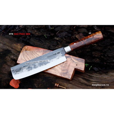 Dao Phúc Sen - Dao thái USUBA vỏ gỗ cẩm chỉ