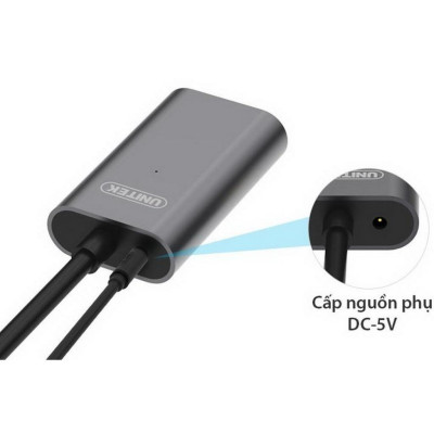 Cáp USB nối dài Extension Unitek 30m Y-275 (2.0) - HÀNG CHÍNH HÃNG