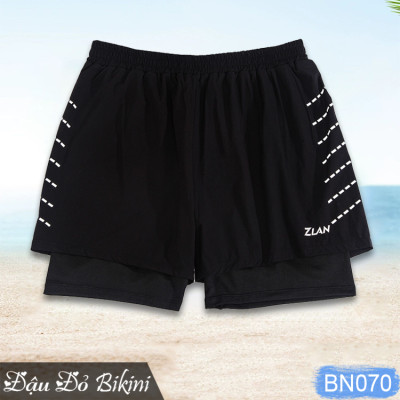 Bộ bơi nam BIG SIZE siêu rộng - Tự tin, thoải mái cho người béo đến 175kg, set áo bơi cỡ lớn & quần bơi 2 lớp giấu bụng đùi | BN070
