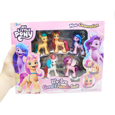 Bộ 5 Đồ Chơi Mô Hình My Little Pony - We Are Good Friends - Suit - ToTy DP02 (Mẫu Sản Phẩm Bên Trong Là Ngẫu Nhiên)