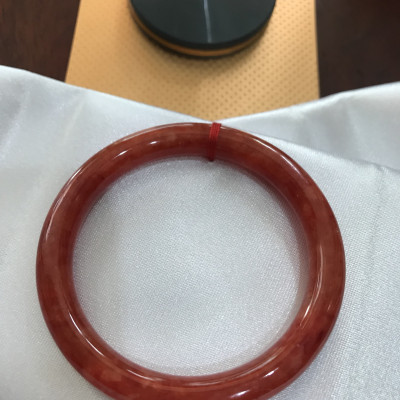 Vòng Cẩm Thạch Đỏ Đẹp A Ni 48mm x chột 7,2mm màu đỏ bông tươi sáng bóng đẹp nữ 40kg - 48kg mệnh hỏa mệnh thổ đeo xuất sắc đẹp món quà tặng ý nghĩa ạ