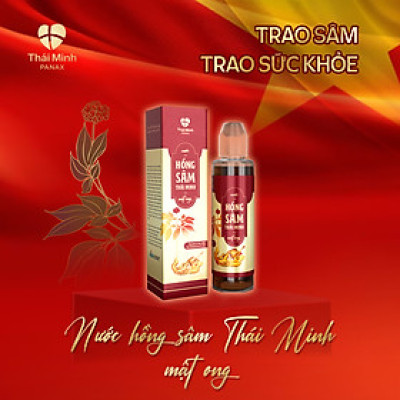 [CHÍNH HÃNG] Nước Hồng sâm Thái Minh mật ong - Hỗ trợ bồi bổ sức khỏe, tăng cường miễn dịch