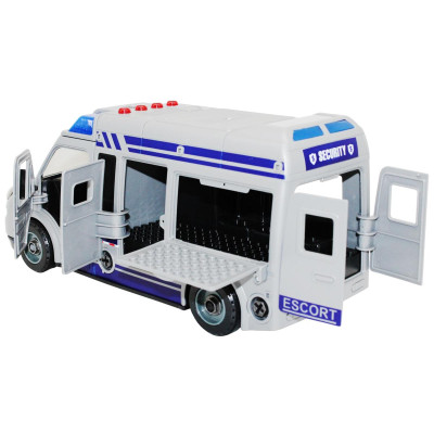 Đồ Chơi Lắp Ráp DIY Xe Van Cảnh Sát Có Đèn Và Âm Thanh - Vecto VT8088D