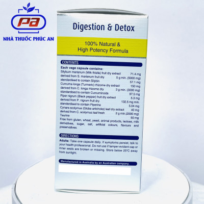 Viên uống hỗ trợ giải độc gan, bổ gan Liver Detox 1-a-day Henry Blooms 30 - 60 viên