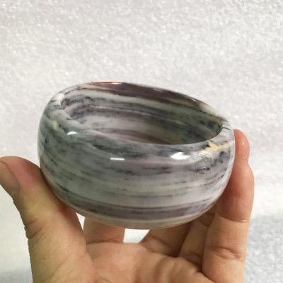 Vòng tay đá thật bản cao vân tím và đa sắc cho mệnh Thổ và Hỏa ( nhiều size)