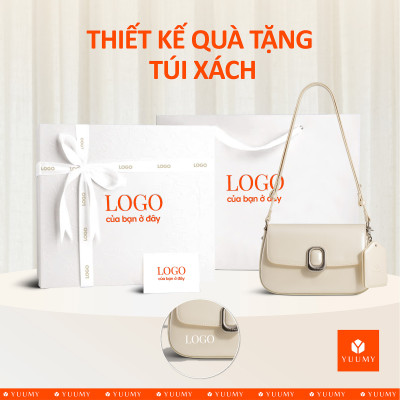 Túi Yuumy ( Thời trang nữ khóa oval kèm gương mini - Túi đeo chéo da Glossy YN312 )