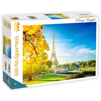 Bộ Tranh Ghép Hình Minh Châu - 60 x 80 cm (1500 Mảnh Ghép) - Tháp Eiffel