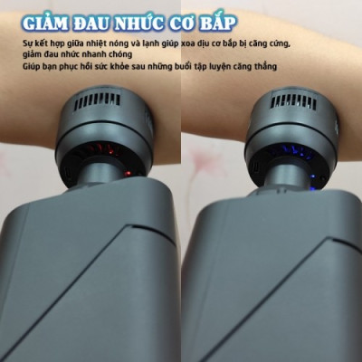 Phụ kiện - ĐẦU NÓNG, LẠNH Súng massage Booster T, M2-A, M2-B, M2-C, M2-D, Pro 3 - Màu đen