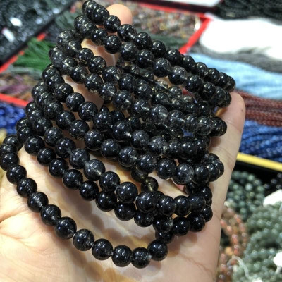 Vòng Tay Tóc Đen 7ly (7mm) Vip - độ trợ sức khoẻ, tình duyên, tài lộc - tránh Tam Tai, Thái Tuế và các sao xấu