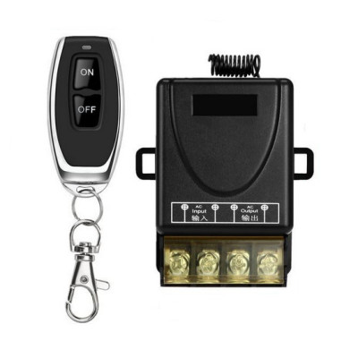 Công tắc điều khiển từ xa 100M xuyên tường công suất lớn 30A (3000W)/ điện áp 110-220V (Đen)