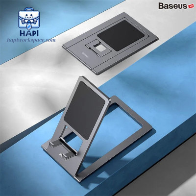 Giá đỡ kim loại xếp gọn hàng chính hãng Baseus BS-LVN012-GY cho điện thoại/tablet siêu mỏng