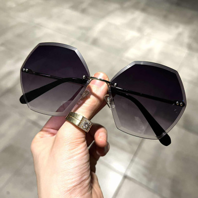Kính mát nữ chống nắng Mắt khoan dáng ôm không viền cao cấp