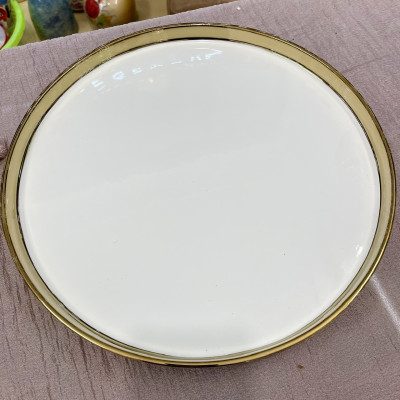 Bộ ấm chén, bình trà cao cấp men vân đá viền mạ vàng 24k đế xoay 360d