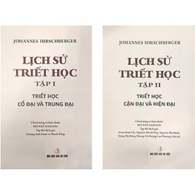 Sách - Lịch Sử Triết Học (Trọn Bộ 2 Tập) (Tập 1: Triết Học Cổ Đại Và Trung Đại + Tập 2: Triết Học Cận Đại Và Hiện Đại)
