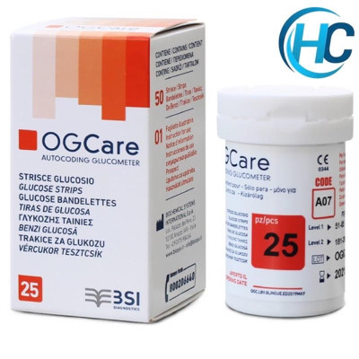 Que thử đường huyết OGcare (25 - 50 que)