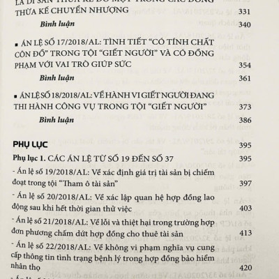 Bình Luận Khoa Học Bản Án Và Án Lệ