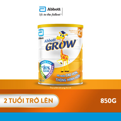 Sữa Abbott Grow 2+ 850g cho trẻ từ 2 tuổi trở lên