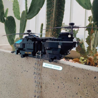 Đồ chơi lắp ráp, xếp hình: Trực thăng vận tải diều hâu đen - Qman 1928 (473 chi tiết)