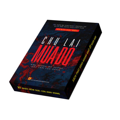 Sách Mưa Đỏ (Chu Lai) Ấn Bản Đặc Biệt Bìa Cứng - Kèm Hộp