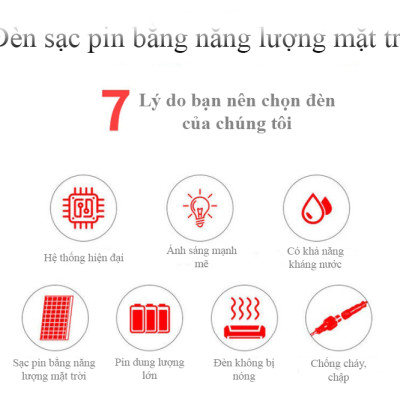 Đèn năng lượng mặt trời 60W -  45W - 80W - 100W - 180W, Hoàn toàn không sử dụng điện, có điều khiển từ xa  - D1082